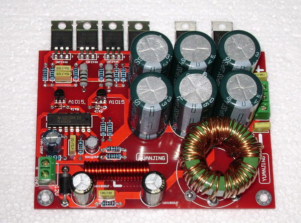 12V input to dual 32V 180w output power converter for car audio upgrade