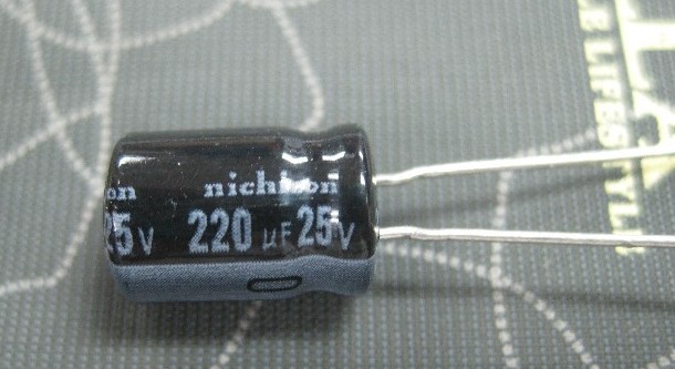 25V-220uF 8*12MM ROHS capacitor 10pcs/lot