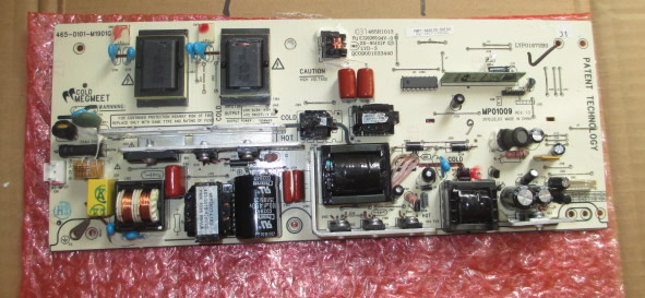 MP01009 465-0101-M1901G CQC09001033440 power supply board