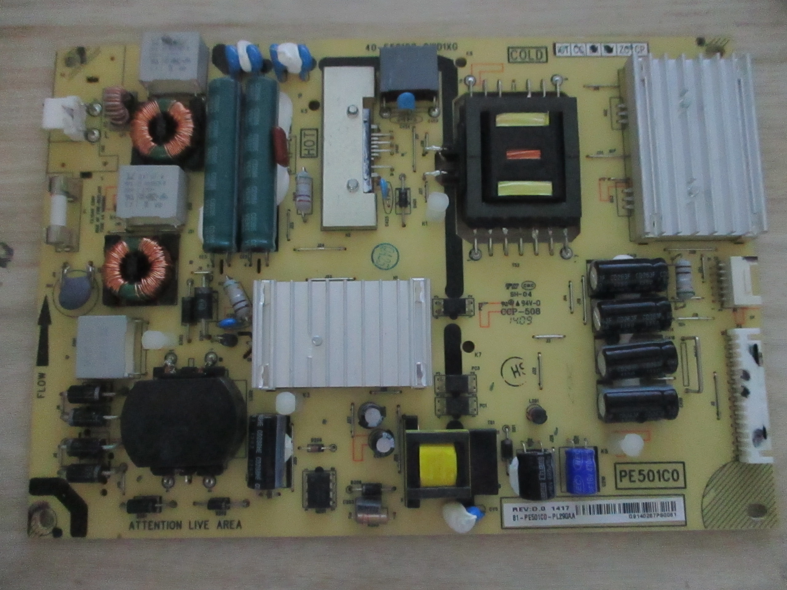 40-e501c0-pwd1xg power board