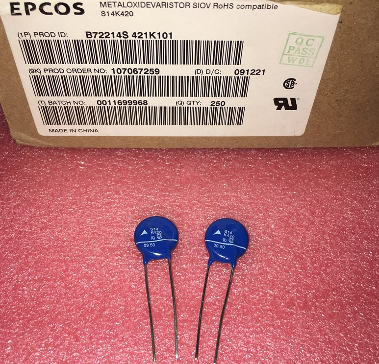 EPCOS B72214S421K101 S14K420 14mm 5pcs/lot