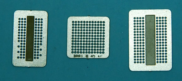 DDR1 DDR2 DDR3 heated directly BGA stencils templates,used 0.45mm solder ball
