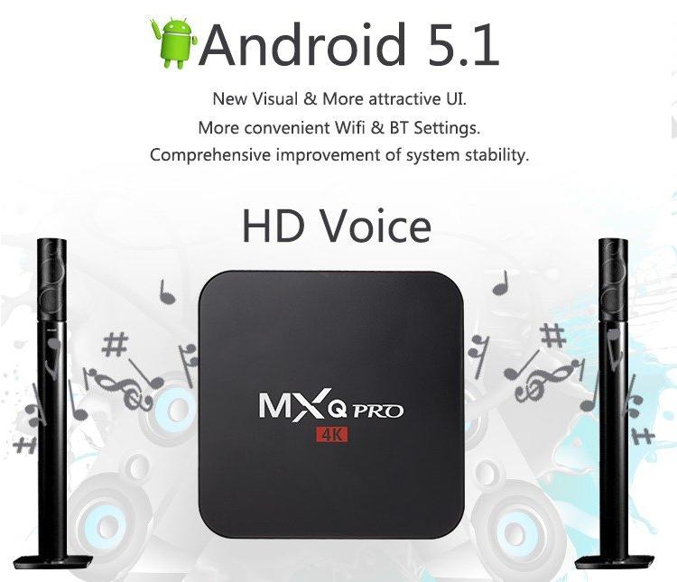 MXQ-PRO Quad Core Android 5.1 Smart TV BOX S905 XBMC KODI