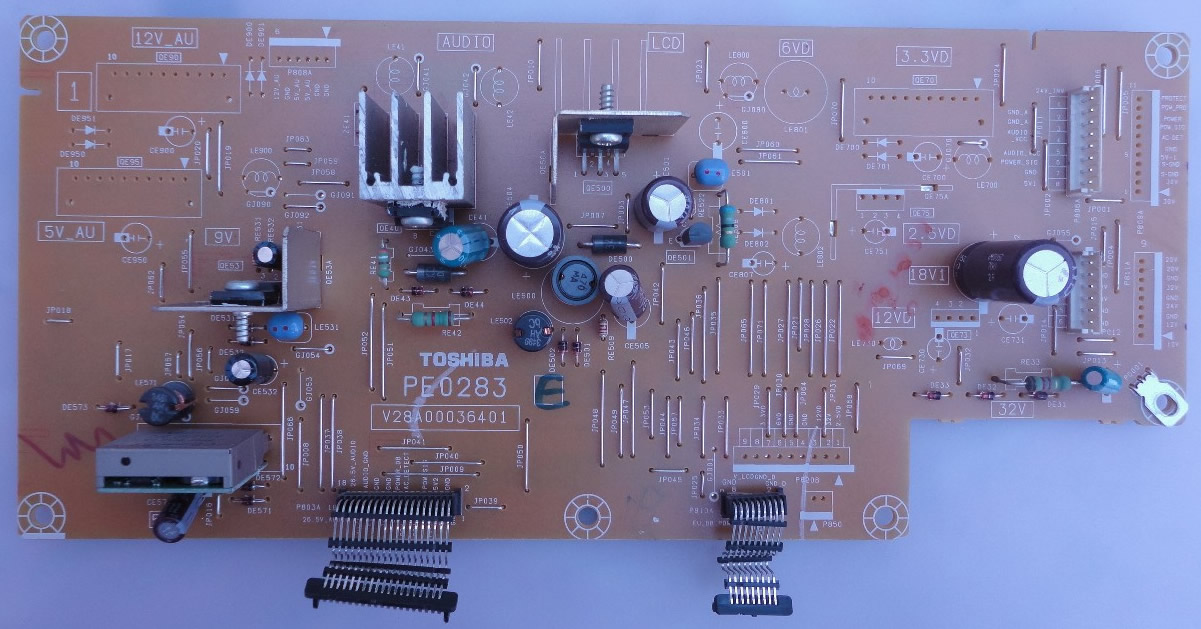 PE0283 V28A00036401 power board