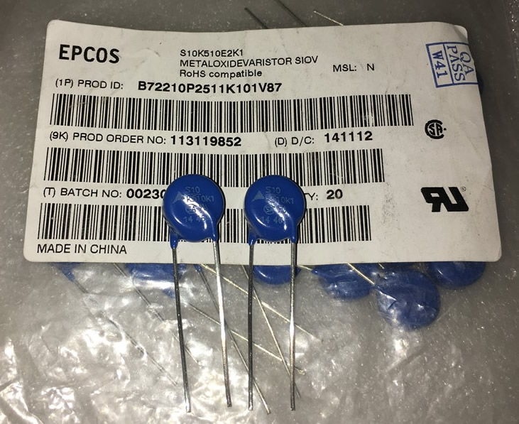 EPCOS B72210P2511K101 S10K510E2K1 S10K510 5pcs/lot