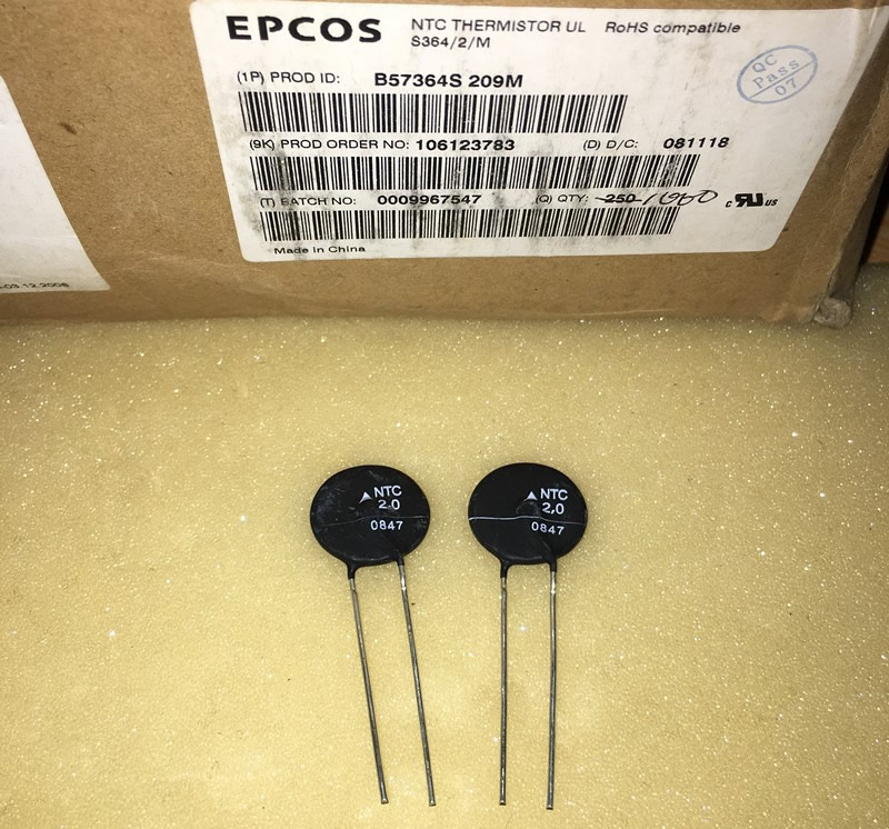 EPCOS B57364S209M NTC 2.0 2R 12A 5pcs/lot